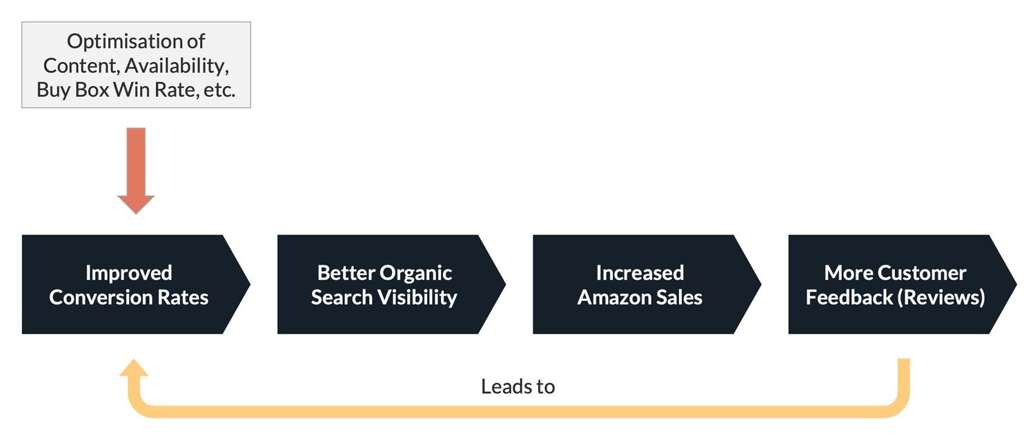Impact of increased conversion rates on Amazon sales