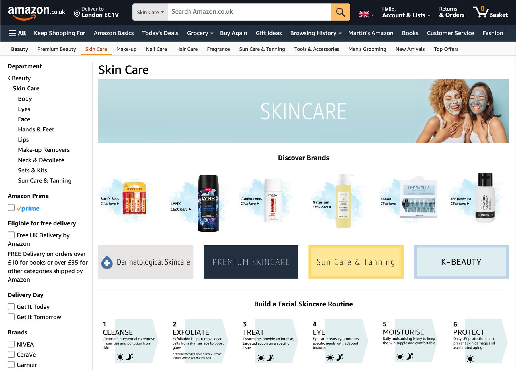 Amazon category retail widget brand inclusion