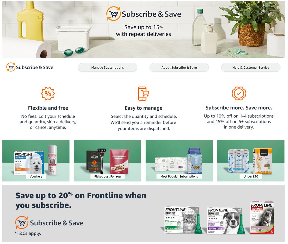 Amazon offers Subscribe and Save to shoppers across FMCG categories