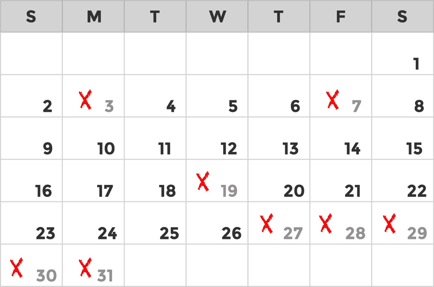 Promotion Calendar Example