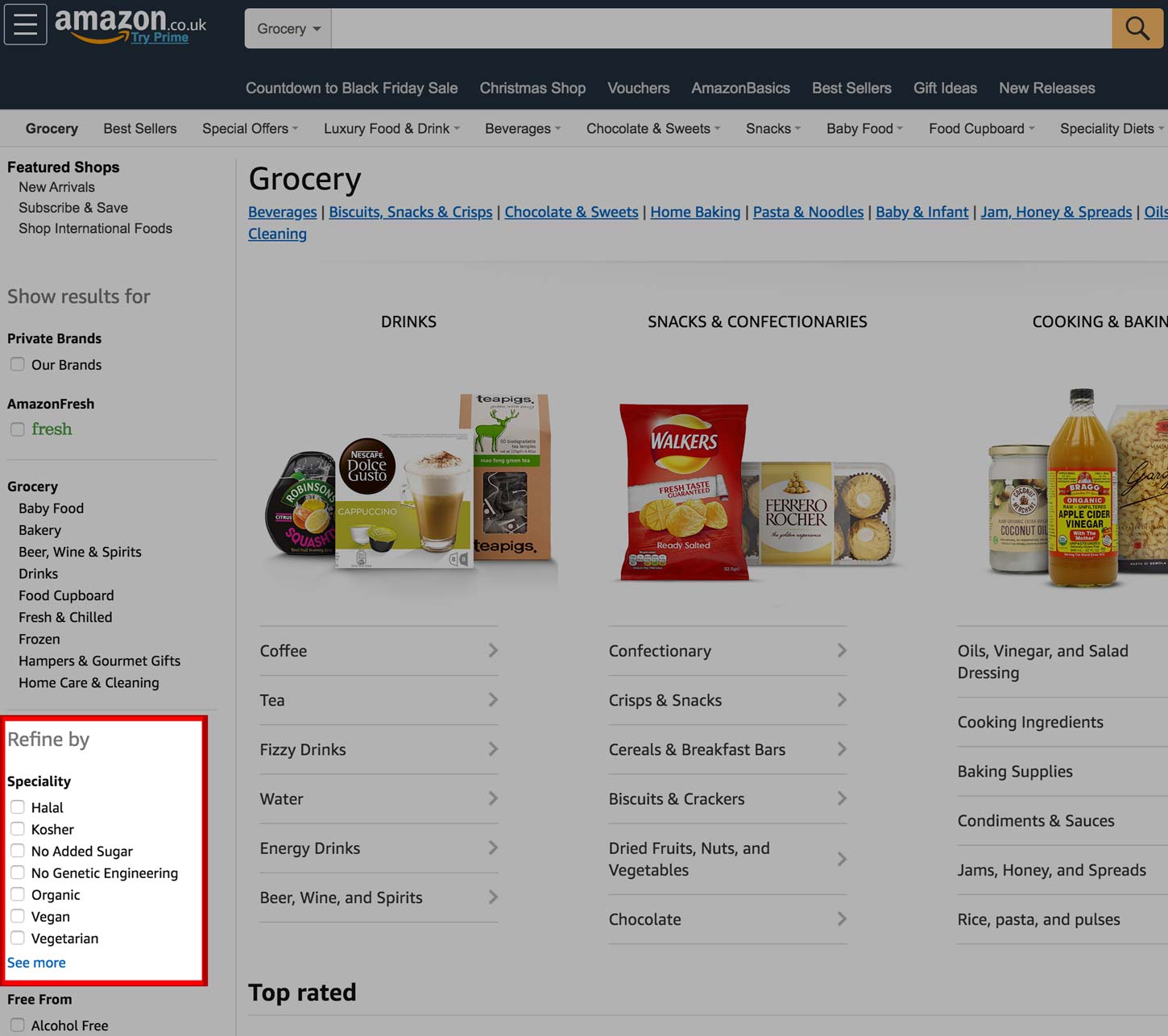 Filter Options Help Alexa to Categorize Products