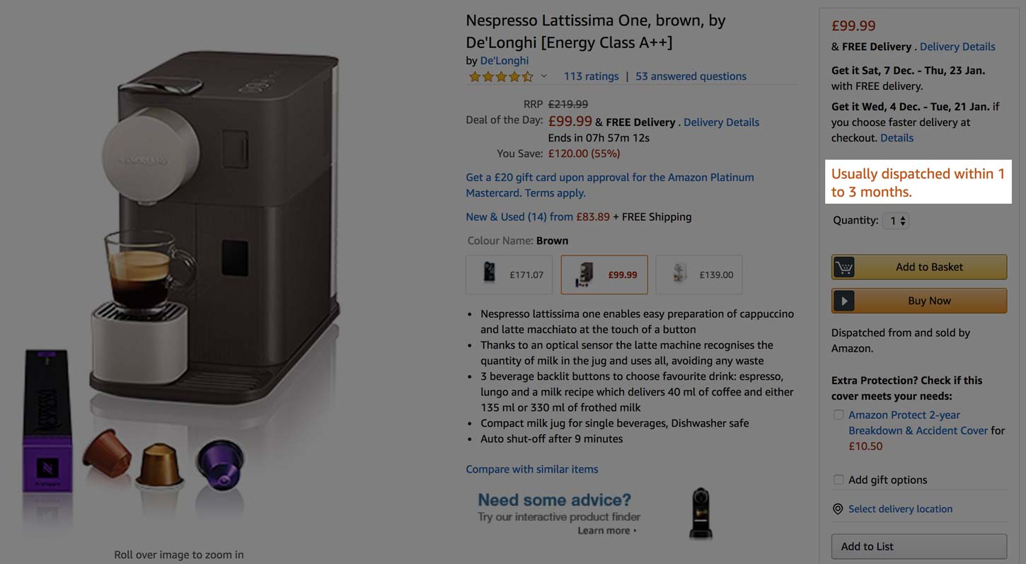 Out Of Stock Situation on Amazon leading to reduced conversion rates