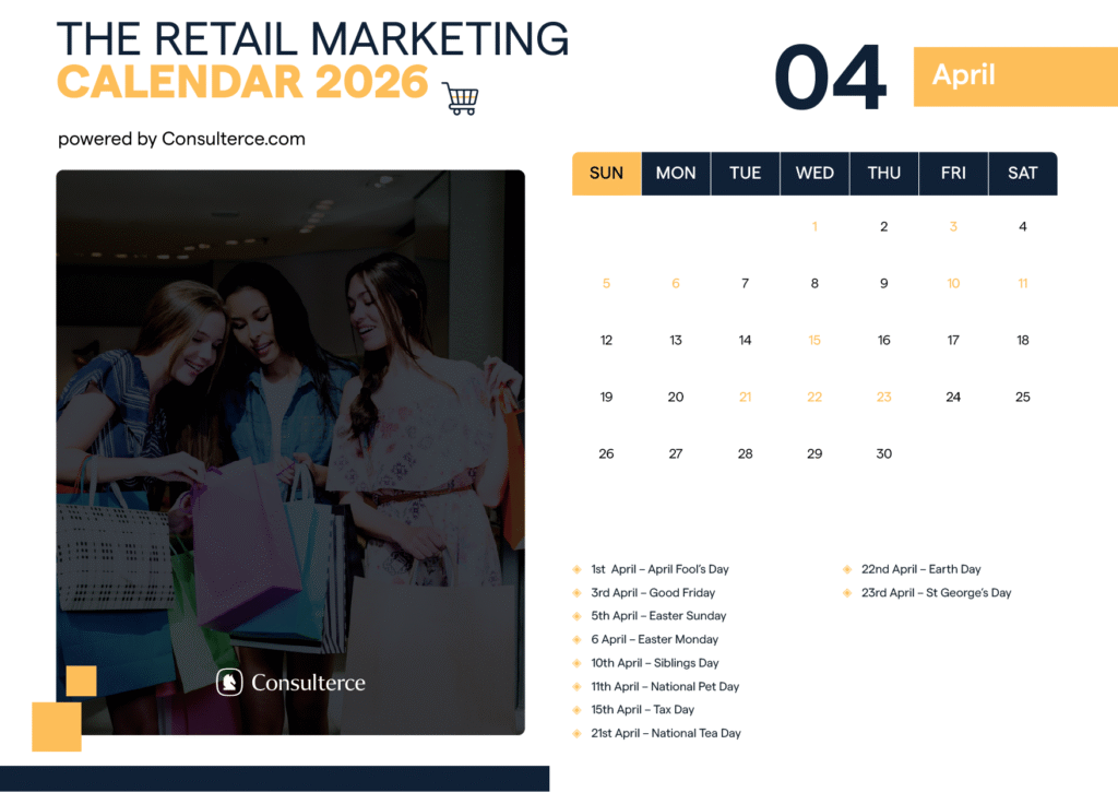 Retail Marketing Calendar April 2026