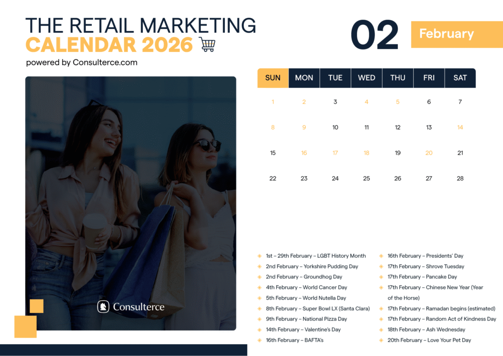 Retail Marketing Calendar February 2026