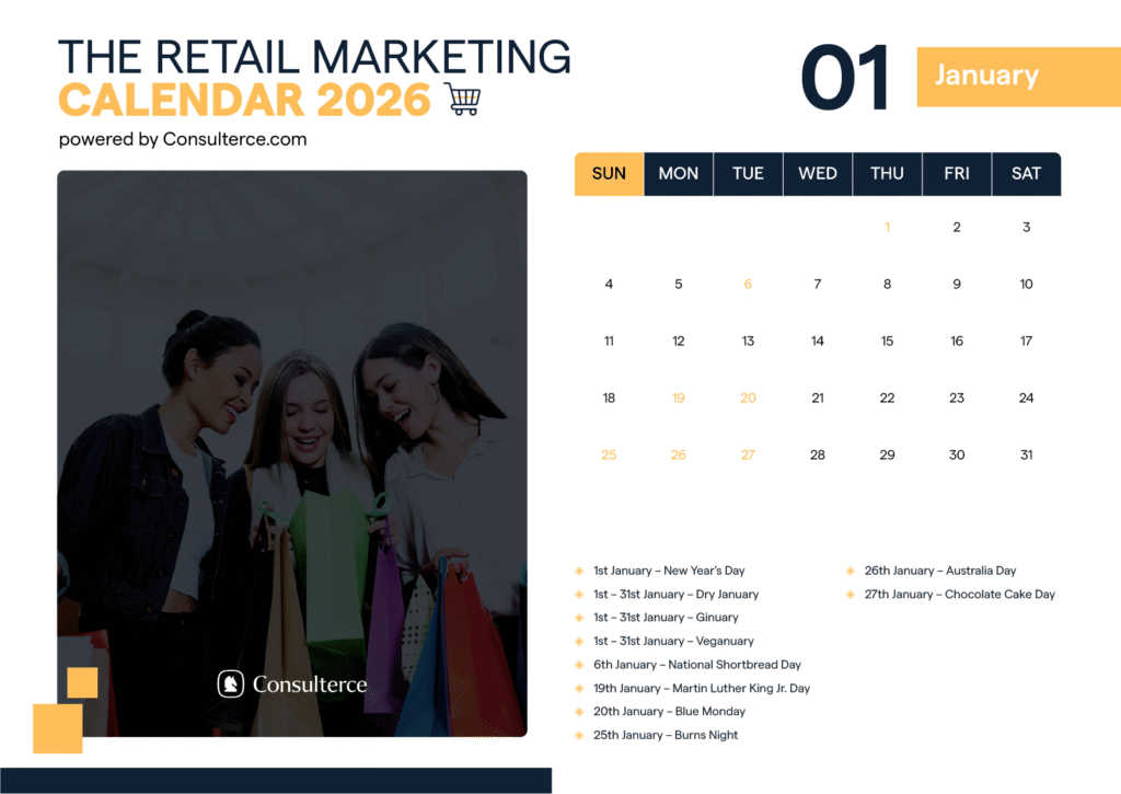 Retail Marketing Calendar January 2026