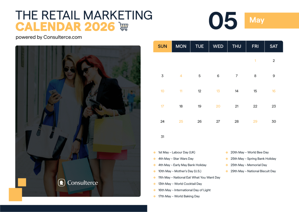 Retail Marketing Calendar May 2026