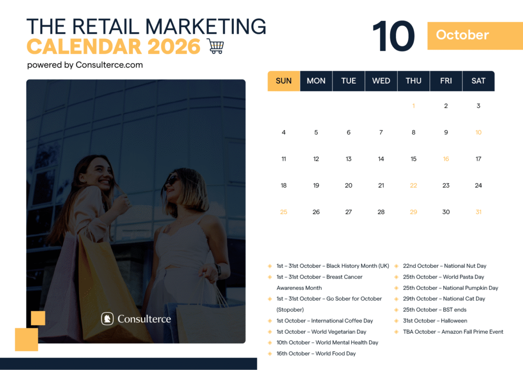 Retail Marketing Calendar October 2026